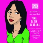 PINK SATIN BANDANA BREAST CANCER AWARENESS MONTH
